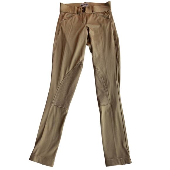Riding Sport Dover Saddlery Khaki Equestrian Riding Pant Breeches Leggings 24 - Picture 1 of 10